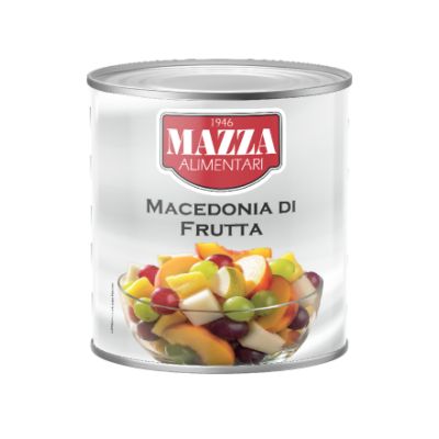 Vaisių kokteilis kons. lengvame sirupe, MAZZA, 2,75 kg / 1,35 kg